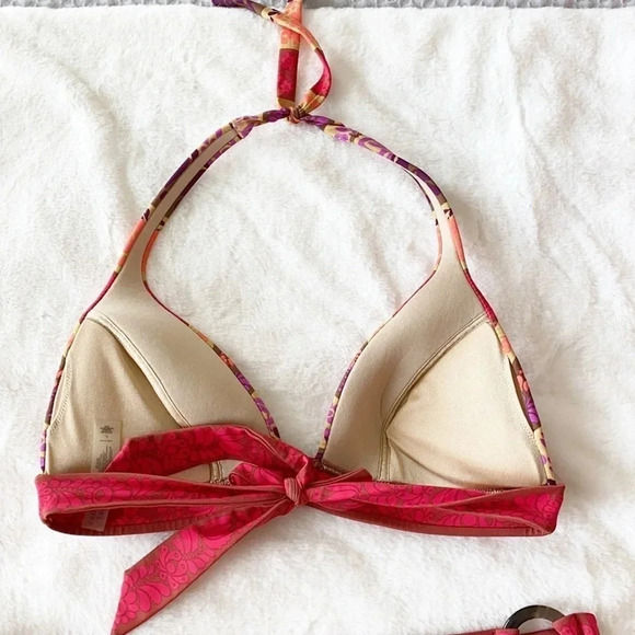 VS boho purple/tan stripped push up bikini Y2K - Picture 6 of 12